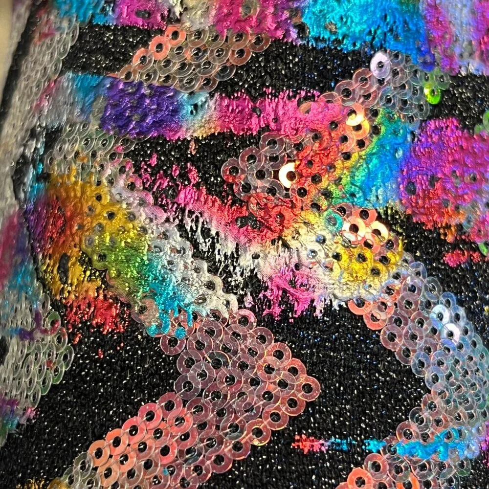Betsey Johson Rowann black multi boots - Picture 7 of 9